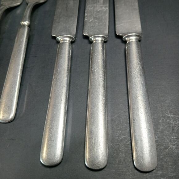 Vintage Aurora 16 DWTS Silverplate Flatware Set 6 Piece Forks & Knives - Picture 7 of 12